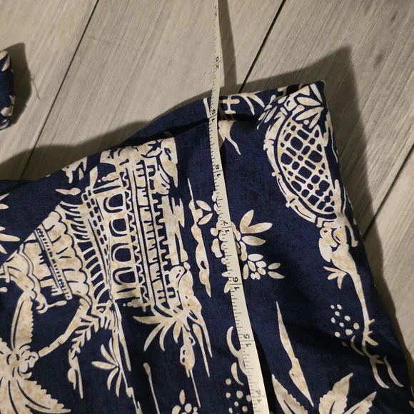 J. McLaughlin Sophia Dress Tongsai Palms Print 3/4 Sleeve Navy/White XL NWOT - Picture 8 of 9